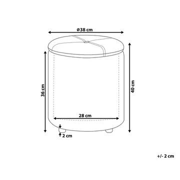 Puff Maryland - Vit - Möbler - Fåtölj & stolar - Pall & puff - Sittpuff
