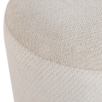 Puff med snurrfot Islen 39 cm Rund - Beige - Möbler - Fåtölj & stolar - Pall & puff - Sittpuff