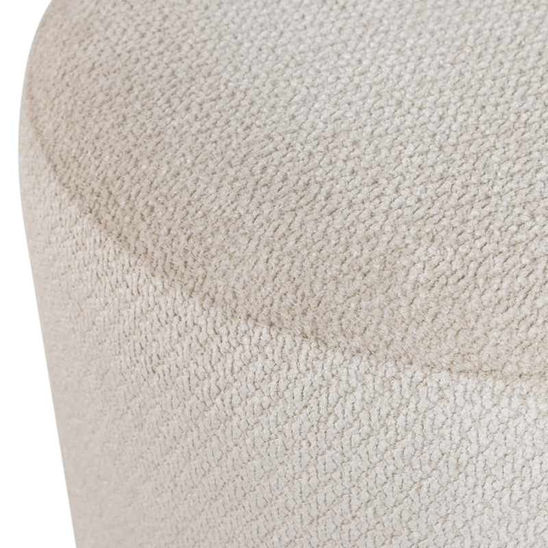 Puff med snurrfot Islen 39 cm Rund - Beige - Möbler - Fåtölj & stolar - Pall & puff - Sittpuff