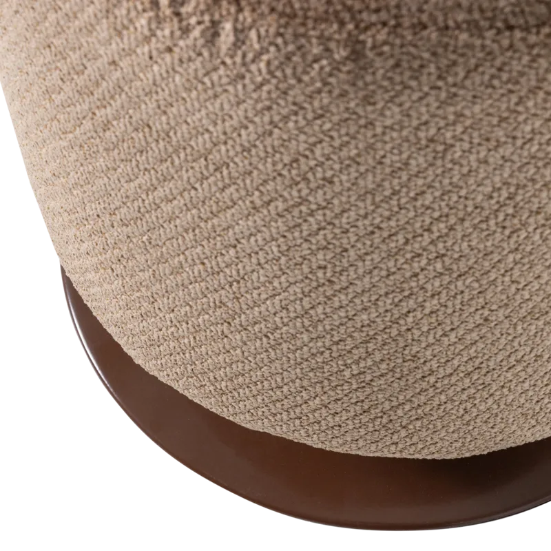 Puff med snurrfot Islen 39 cm Rund - Brun - Möbler - Fåtölj & stolar - Pall & puff - Sittpuff