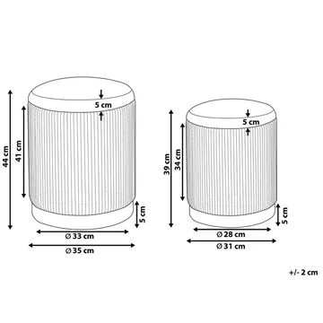 Puff Miramar 2-pack - Möbler - Fåtölj & stolar - Pall & puff - Sittpuff
