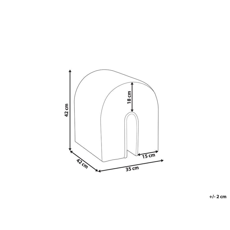 Puff Modoc - Rosa - Möbler - Fåtölj & stolar - Pall & puff - Sittpuff