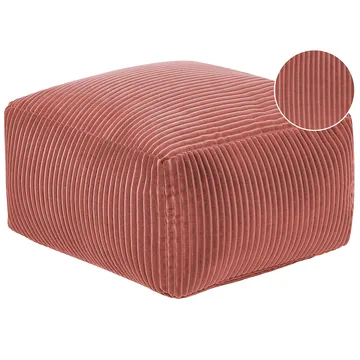 Puff Mukki - Ljusröd - Möbler - Fåtölj & stolar - Pall & puff - Sittpuff