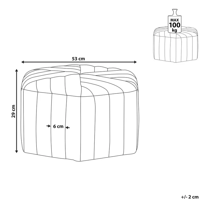 Puff Murietta - Vit - Möbler - Fåtölj & stolar - Pall & puff - Sittpuff
