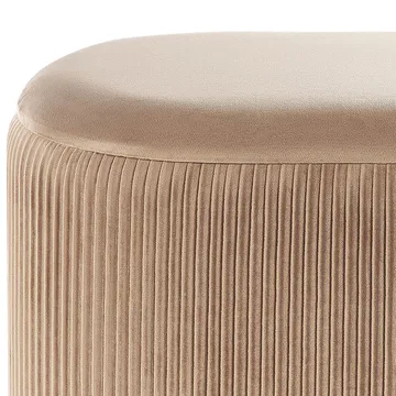 Puff Richland - Beige - Möbler - Fåtölj & stolar - Pall & puff - Sittpuff