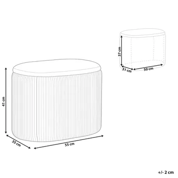 Puff Richland - Grå - Möbler - Fåtölj & stolar - Pall & puff - Sittpuff