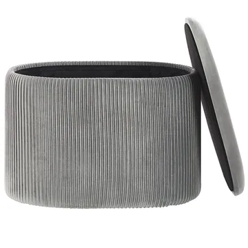 Puff Richland - Grå - Möbler - Fåtölj & stolar - Pall & puff - Sittpuff