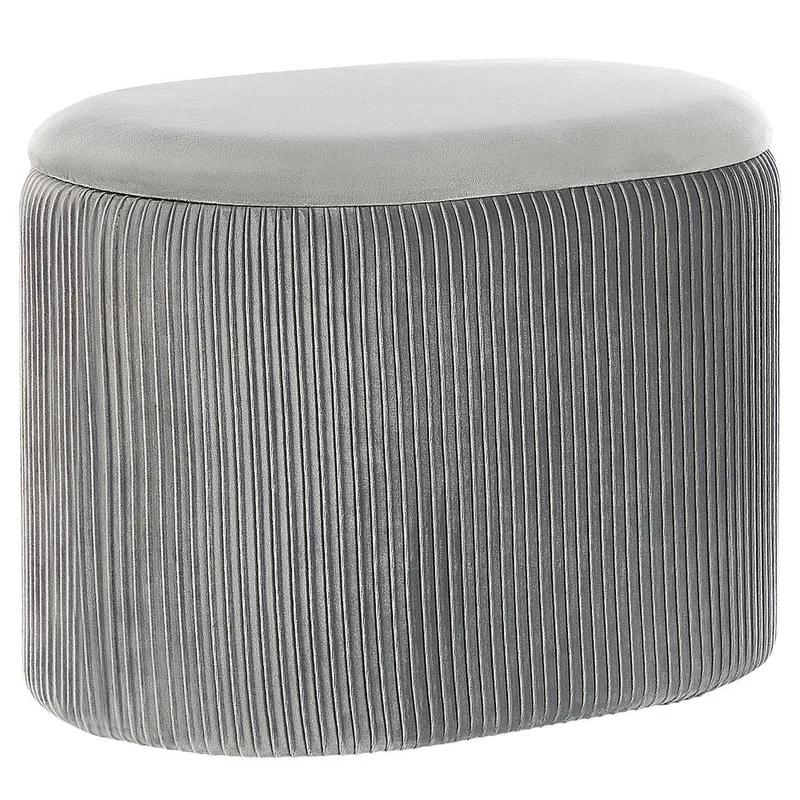 Puff Richland - Grå - Möbler - Fåtölj & stolar - Pall & puff - Sittpuff