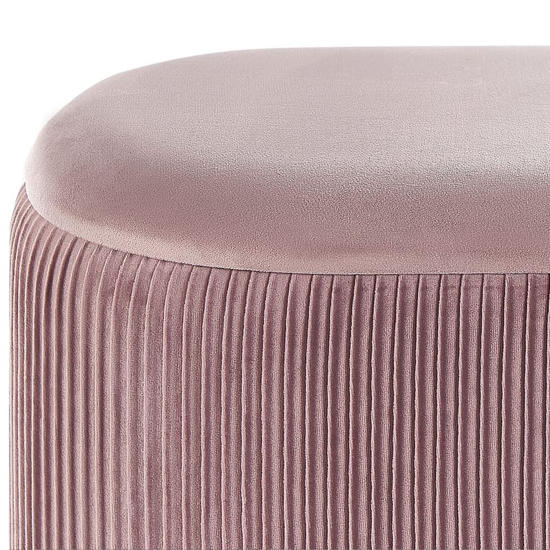 Puff Richland - Rosa - Möbler - Fåtölj & stolar - Pall & puff - Sittpuff