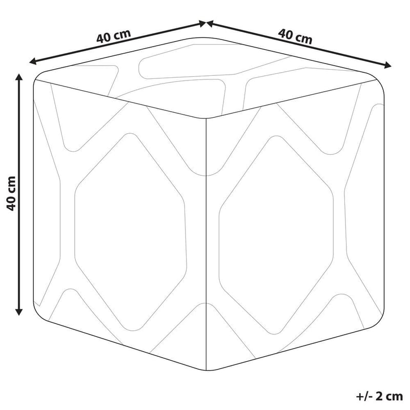 Puff Rojhan - Beige, blå - Möbler - Fåtölj & stolar - Pall & puff - Sittpuff