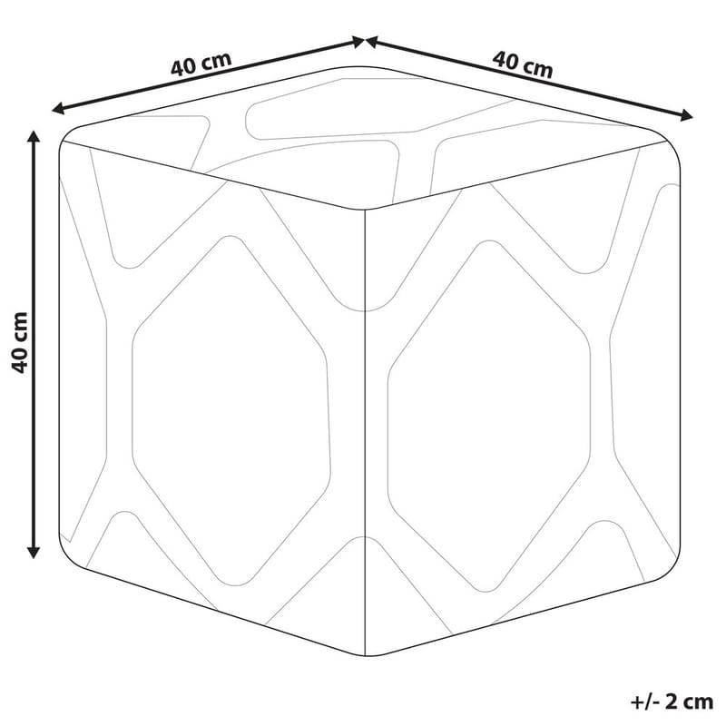 Puff Rojhan - Beige, blå - Möbler - Fåtölj & stolar - Pall & puff - Sittpuff