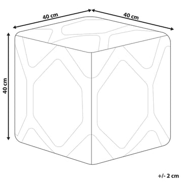 Puff Rojhan - Beige, Rosa - Möbler - Fåtölj & stolar - Pall & puff - Sittpuff