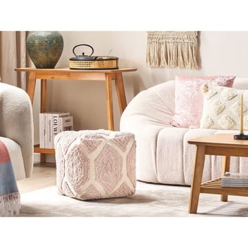 Puff Rojhan - Beige, Rosa - Möbler - Fåtölj & stolar - Pall & puff - Sittpuff