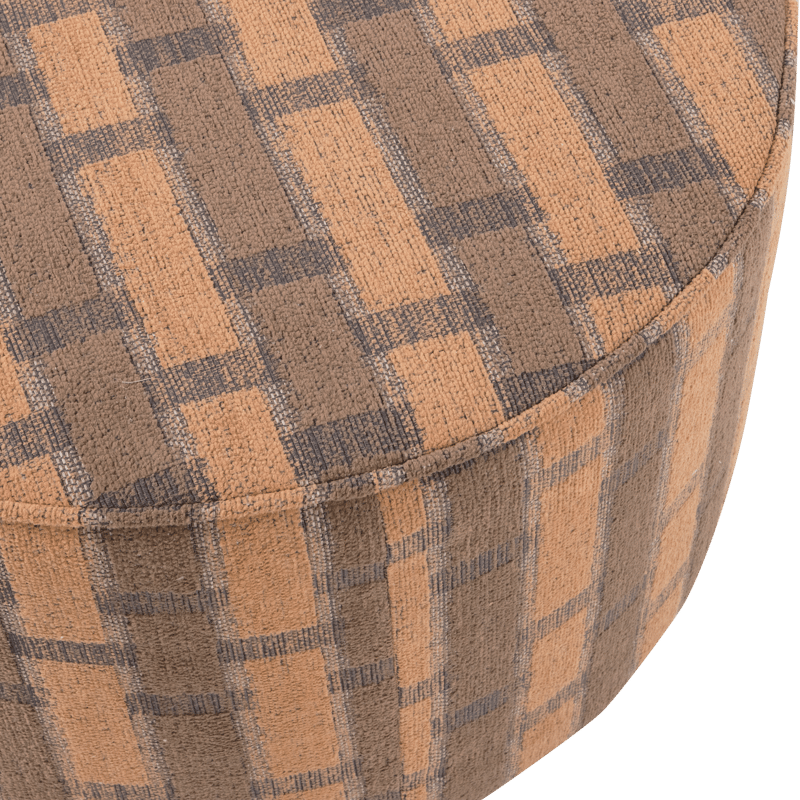 Puff Sarli 60 cm Rund - Brun/Rosa - Möbler - Fåtölj & stolar - Pall & puff - Sittpuff