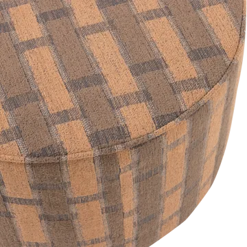 Puff Sarli 60 cm Rund - Brun/Rosa - Möbler - Fåtölj & stolar - Pall & puff - Sittpuff