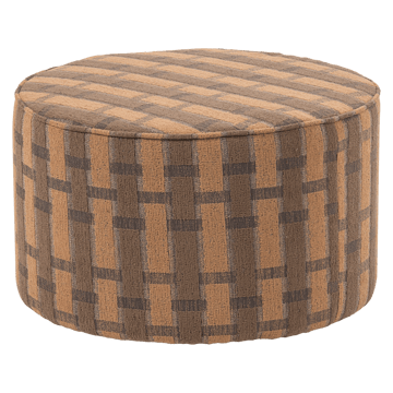 Puff Sarli 60 cm Rund - Brun/Rosa - Möbler - Fåtölj & stolar - Pall & puff - Sittpuff