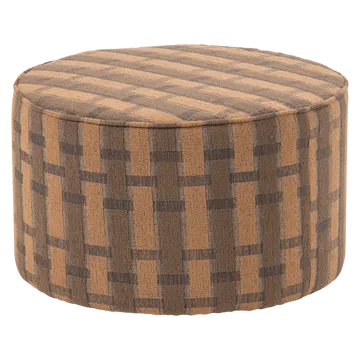 Puff Sarli 60 cm Rund - Brun/Rosa - Möbler - Fåtölj & stolar - Pall & puff - Sittpuff
