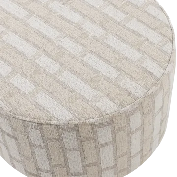 Puff Sarli 60 cm Rund - Natur/Beige - Möbler - Fåtölj & stolar - Pall & puff - Sittpuff