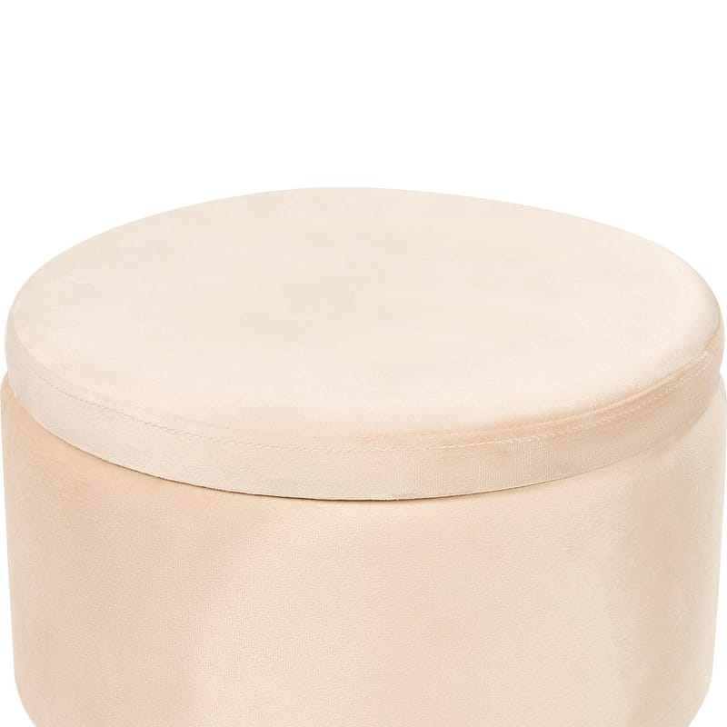 Puff Silas - Beige, guld - Möbler - Fåtölj & stolar - Pall & puff - Sittpuff