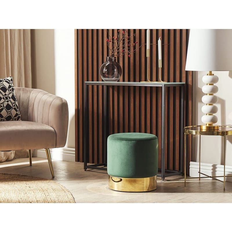 Puff Sophia - Grönt, guld - Möbler - Fåtölj & stolar - Pall & puff - Sittpuff