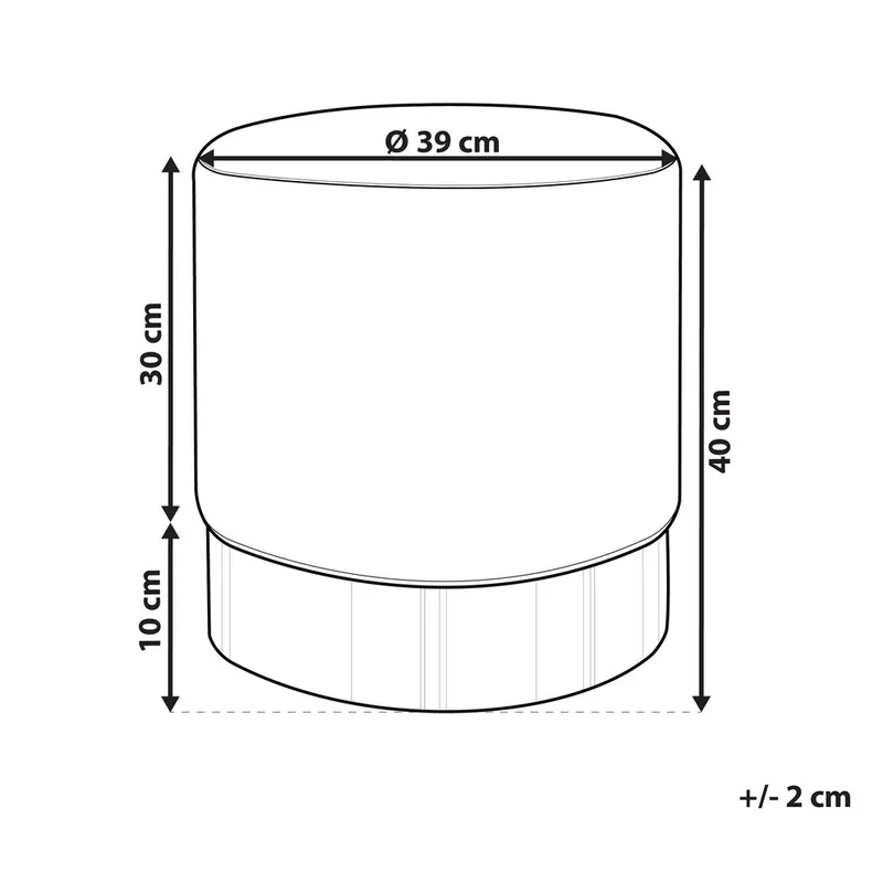 Puff Sophia - Grönt, guld - Möbler - Fåtölj & stolar - Pall & puff - Sittpuff