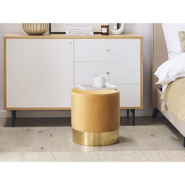 Puff Sophia - Gul, Guld - Möbler - Fåtölj & stolar - Pall & puff - Sittpuff