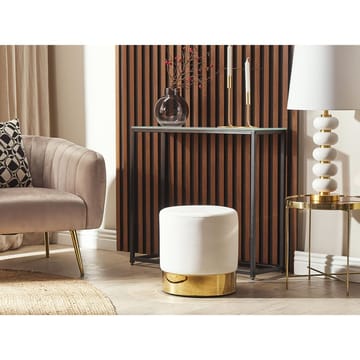 Puff Sophia - Vitt, guld - Möbler - Fåtölj & stolar - Pall & puff - Sittpuff