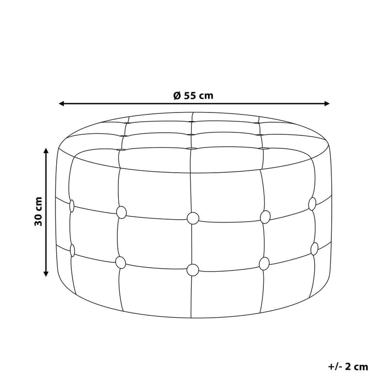 Puff Tampa - Vit - Möbler - Fåtölj & stolar - Pall & puff - Sittpuff