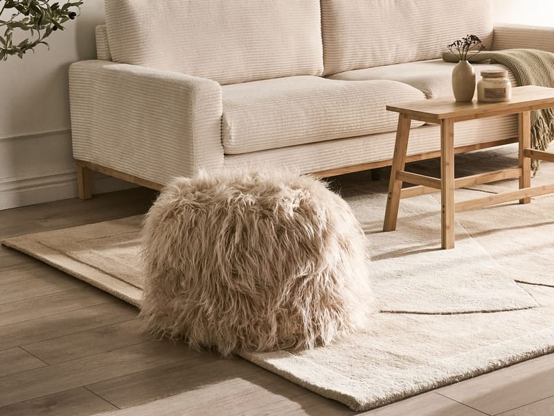 Puff Tukki 50x50 cm - Beige - Möbler - Fåtölj & stolar - Pall & puff - Sittpuff