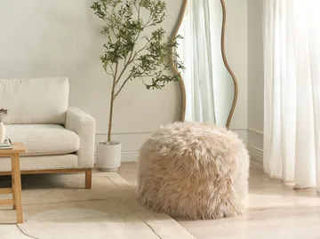 Puff Tukki 70x70 cm - Ljusbeige - Möbler - Fåtölj & stolar - Pall & puff - Sittpuff