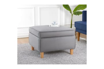 Puff Veyacen Grå - Grå - Möbler - Fåtölj & stolar - Pall & puff - Fotpallar