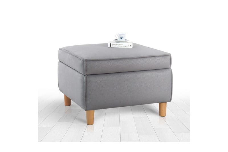 Puff Veyacen Grå - Grå - Möbler - Fåtölj & stolar - Pall & puff - Fotpallar