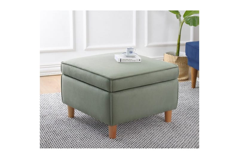 Puff Veyacen Grön - Grön - Möbler - Fåtölj & stolar - Pall & puff - Fotpallar