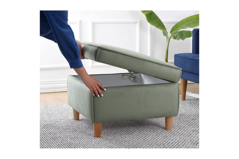 Puff Veyacen Grön - Grön - Möbler - Fåtölj & stolar - Pall & puff - Fotpallar