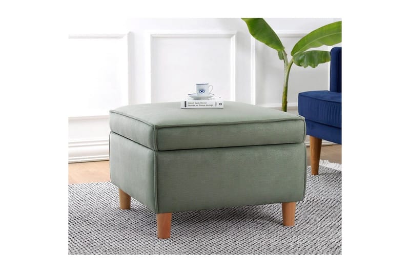 Puff Veyacen Grön - Grön - Möbler - Fåtölj & stolar - Pall & puff - Fotpallar