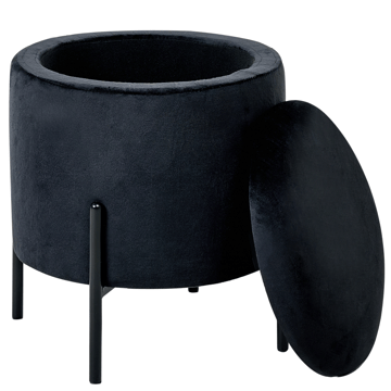 Puff Wenona - Svart - Möbler - Fåtölj & stolar - Pall & puff - Sittpuff