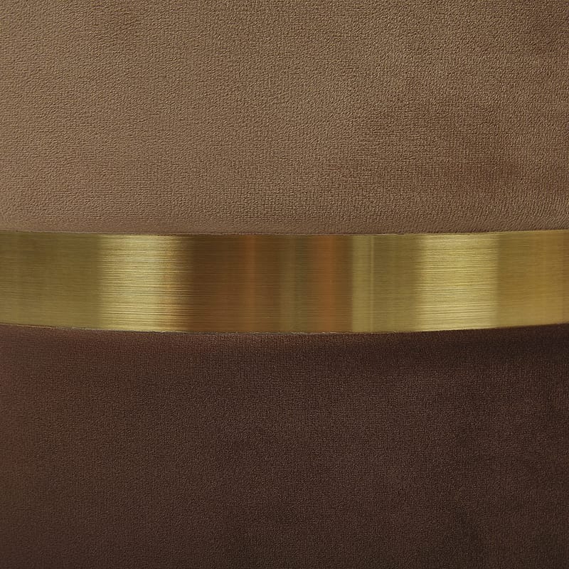 Puff Wichita 2-pack - Brun, Guld - Möbler - Fåtölj & stolar - Pall & puff - Sittpuff