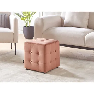 Puff Wisconsin - Rosa - Möbler - Fåtölj & stolar - Pall & puff - Sittpuff