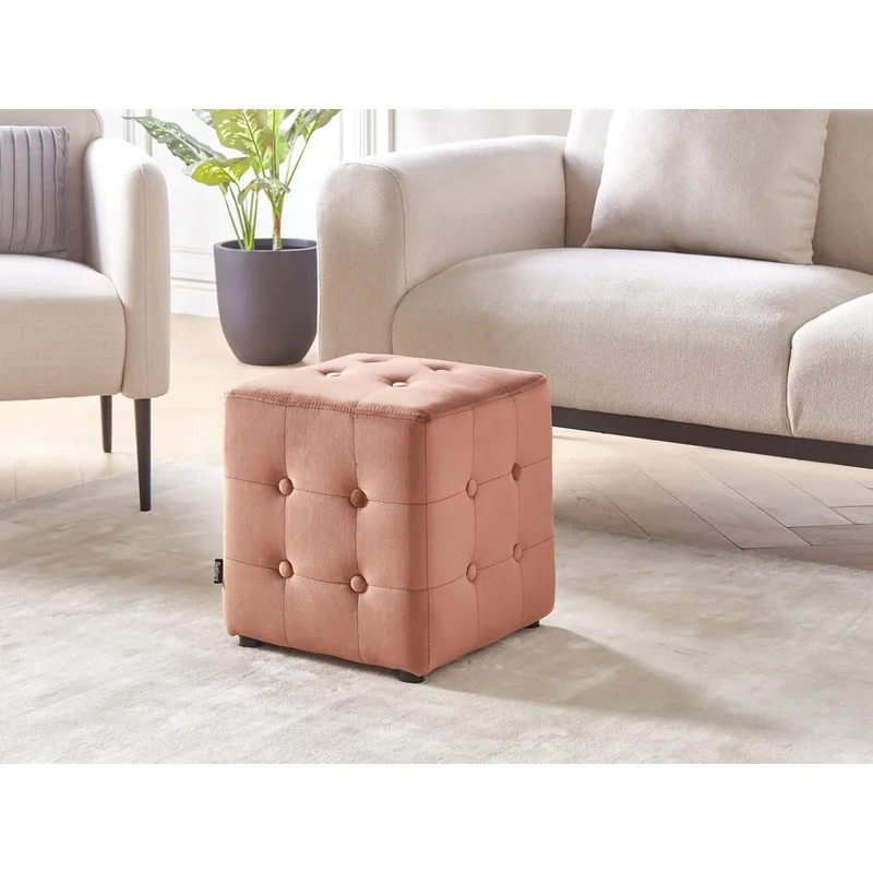 Puff Wisconsin - Rosa - Möbler - Fåtölj & stolar - Pall & puff - Sittpuff