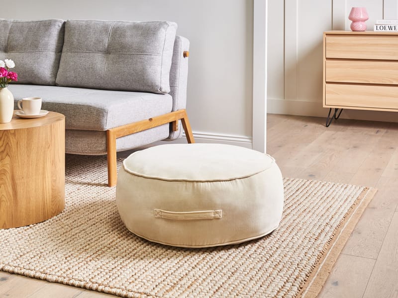 Puff Yulle - Ljusbeige - Möbler - Fåtölj & stolar - Pall & puff - Sittpuff