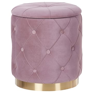 Puff Pueblo 2-pack - Rosa, guld - Möbler - Fåtölj & stolar - Pall & puff - Sittpuff