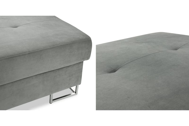 Reginia Fotpall 104 cm - Grå - Möbler - Fåtölj & stolar - Pall & puff - Fotpallar