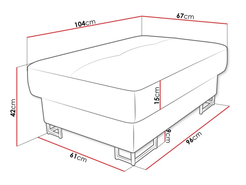 Reginia Fotpall - svart - Möbler - Fåtölj & stolar - Pall & puff - Sittpuff