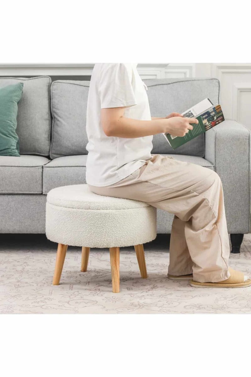 Retzow Sittpuff med förvaring 45 cm - Möbler - Fåtölj & stolar - Pall & puff - Sittpuff