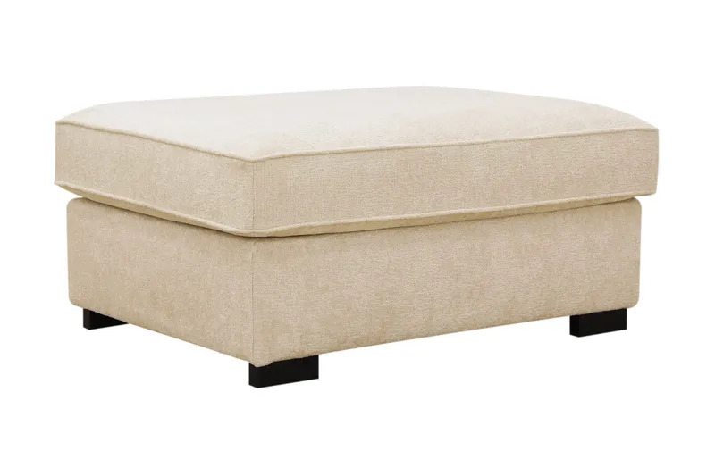 Rossita Fotpall i chenille - Beige - Möbler - Fåtölj & stolar - Pall & puff - Fotpallar