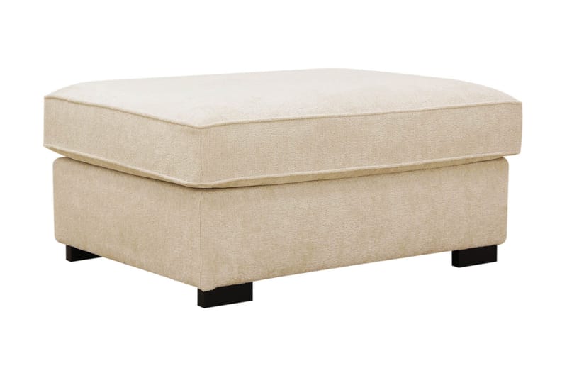 Rossita Fotpall i chenille - Beige - Möbler - Fåtölj & stolar - Pall & puff - Fotpallar