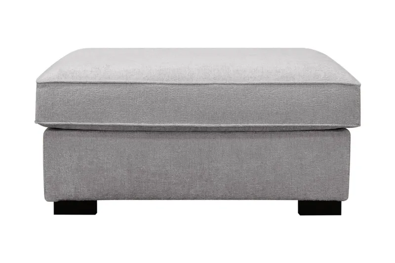 Rossita Fotpall i chenille - Grå - Möbler - Fåtölj & stolar - Pall & puff - Fotpallar