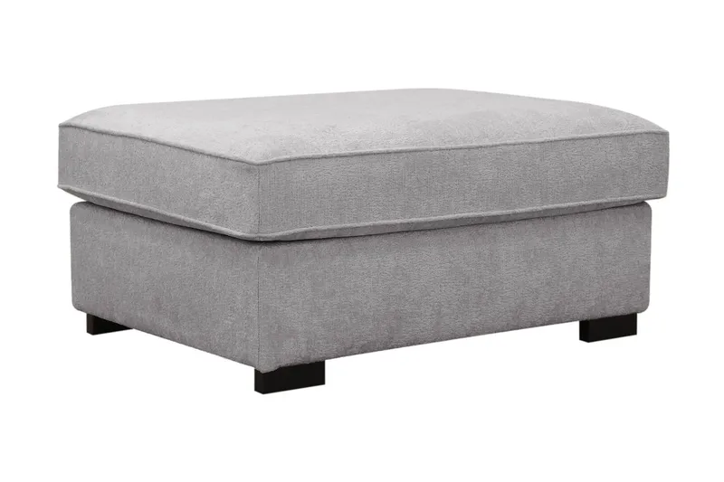 Rossita Fotpall i chenille, Grå