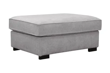 Rossita Fotpall i chenille - Grå - Möbler - Fåtölj & stolar - Pall & puff - Fotpallar