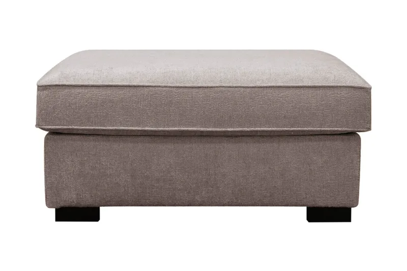 Rossita Fotpall i chenille - Grå/Brun - Möbler - Fåtölj & stolar - Pall & puff - Fotpallar